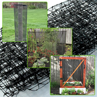 شبكة بوب بلاستيكية سوداء اللون لشبكة الخلد المبثوقة في الحديقة