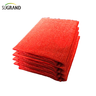 135GSM New HDPE Tape Red and White Shade Net مزود