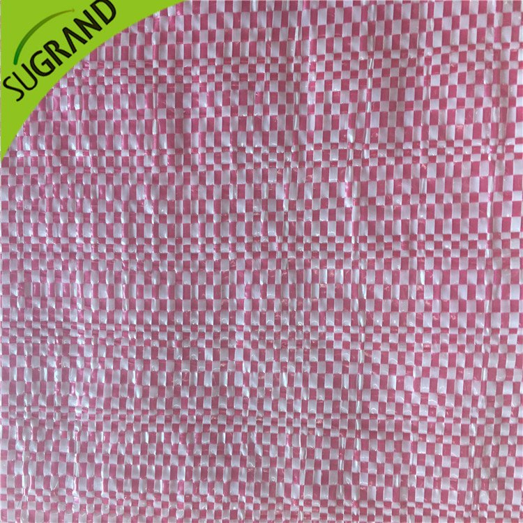 90GSM حصيرة العشب الأبيض/الأحمر للنباتات