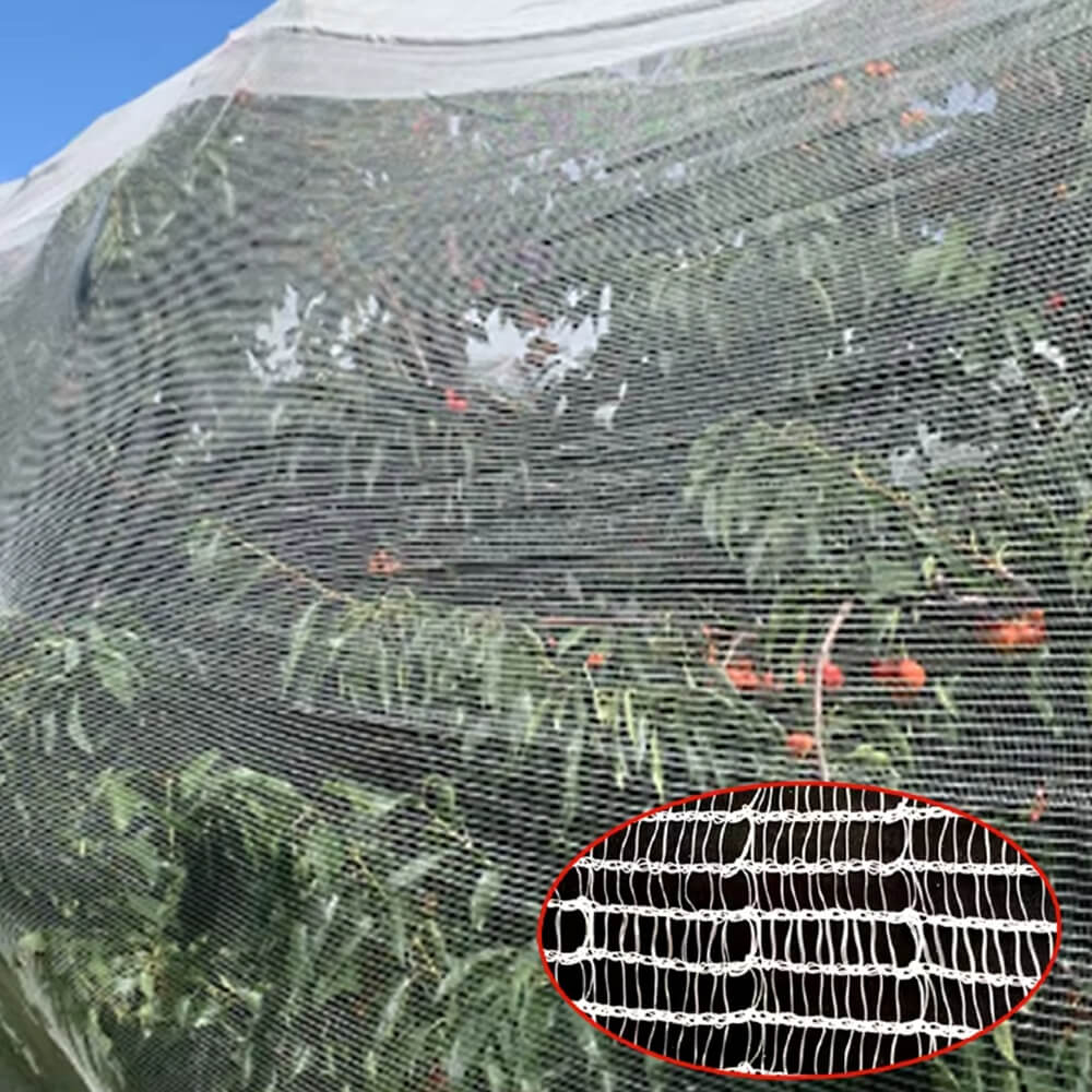 الأشعة فوق البنفسجية المعالجة HDPE 50GSM أسود مضاد للنحل شبكة