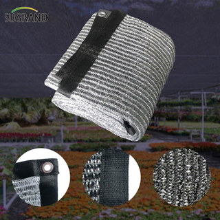 HDPE تظليل الفضة رقائق رقائق الرقائق الشبكة لزراعة الزهور