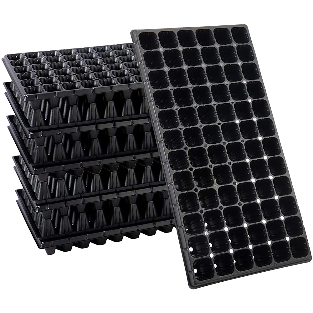 Black Garden Corleling Starter Holes Trays Traysles Tresling Tresling 