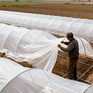 UV 190 Micron Greenhouse Polyethylene Film 6 MIL Plastic Roll Cover Factory