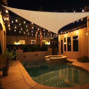 ظل Sail Garden Triangle Sun Sin Sail مع مصباح 