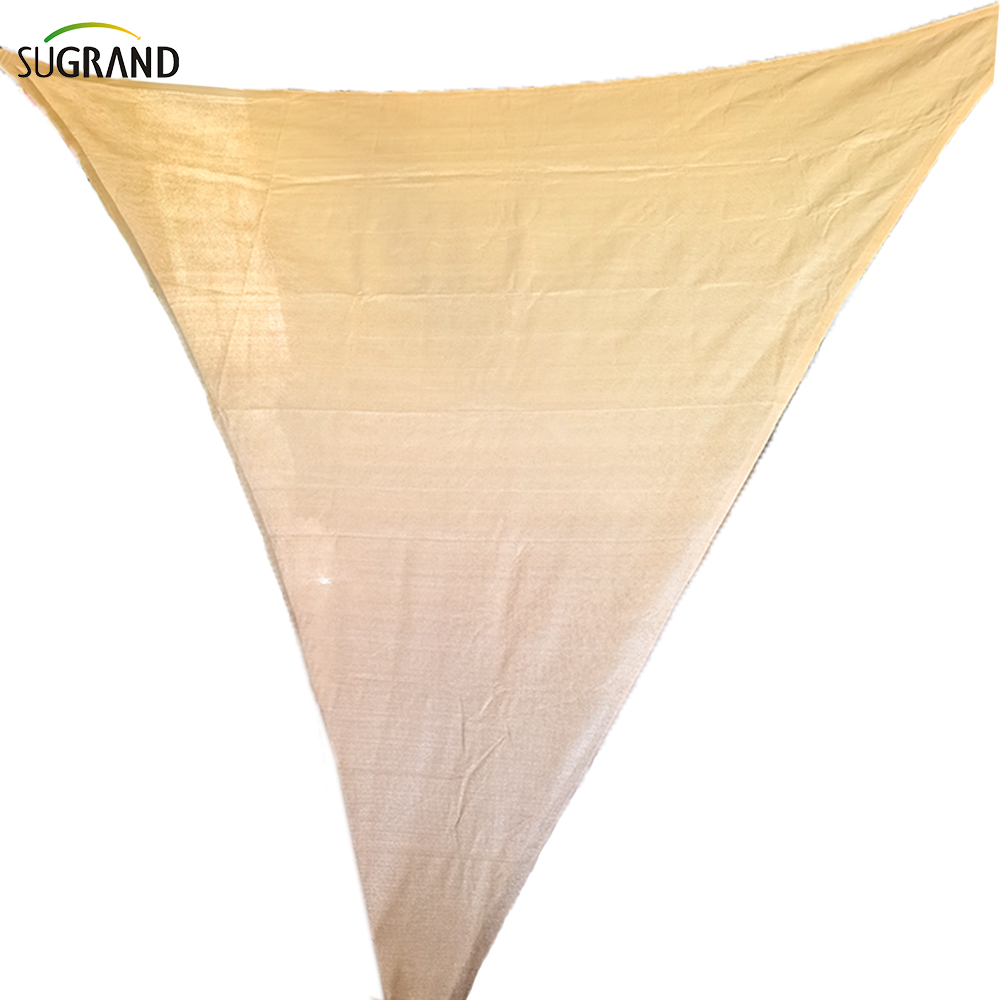 Virgin Hdpe جديد مضاد للأشعة فوق البنفسجية الظل الشراع المظلة في الهواء الطلق مثلث في الهواء الطلق