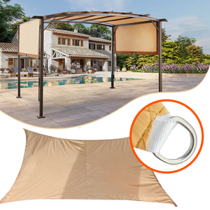مصنع العرض المباشر 180G/M2 HDPE SUN SAND SAILS for Gergola