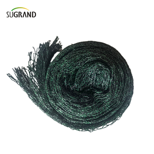 جمهورية تشيكية 100 ٪ HDPE+UV 25GSM 20*20mm شبكة 5*6/12M الزراعة الخضراء السوداء الصيد بطيور الضباب