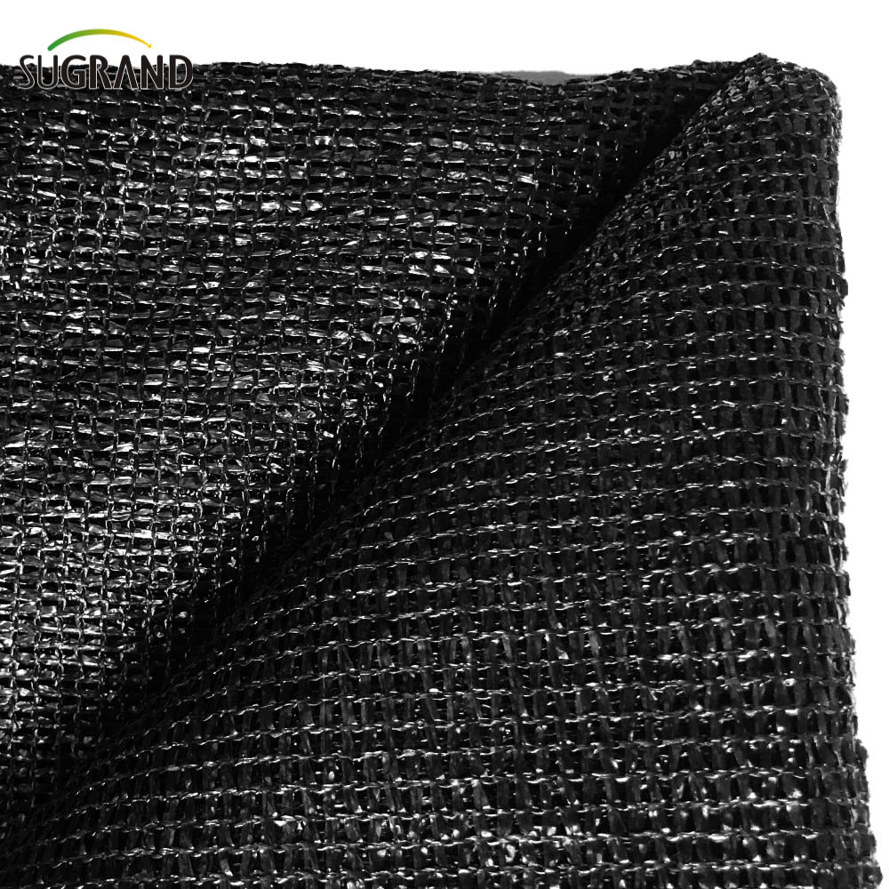 80GSM الأخضر والأسود ستة إبر شبكة الظل