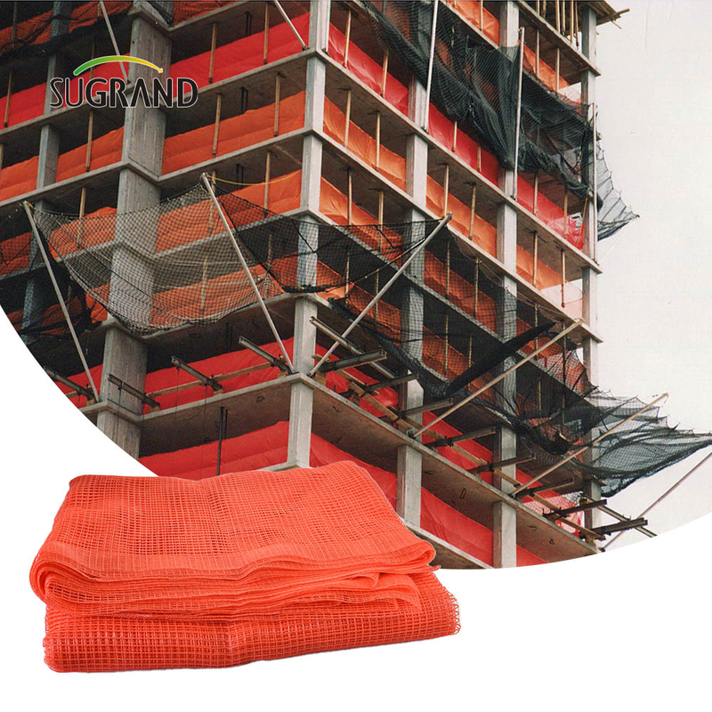 الحطام Netting 3M × 50M سقالة الحطام شبكات السقالات البرتقالية