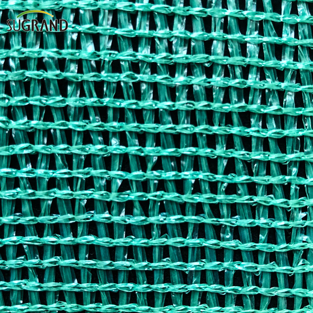البيع الساخن 100 ٪ Virgin HDPE Six Needles Mono Tape Green Shade Net